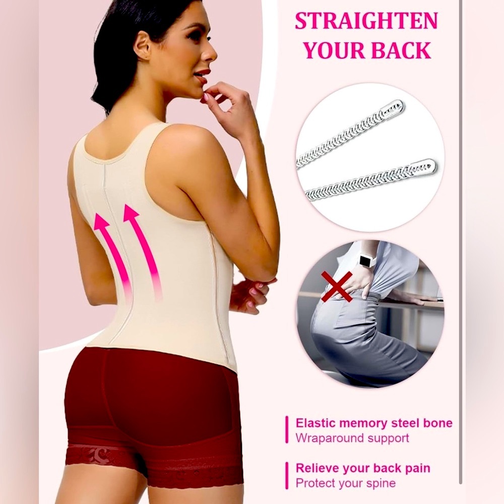 ❌SOLD OUT❌NEW [ShapeShe] Adjustable Body Shapers Girdle & Waist Trainer Womens M - Picture 4 of 16